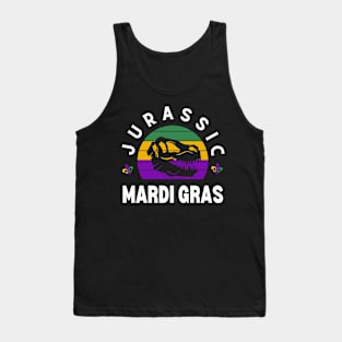 t-rex dinosaurs mardi gras Tank Top